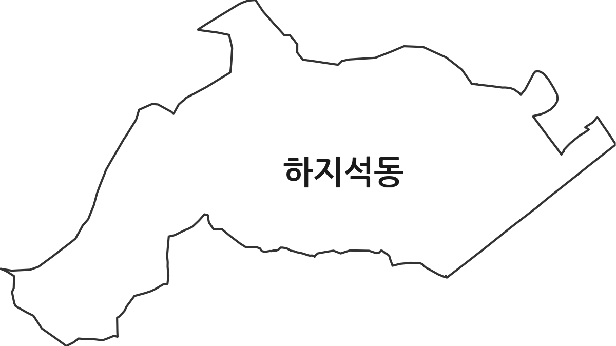 경기도 파주시 하지석동 법정동 행정구역 경계 지도