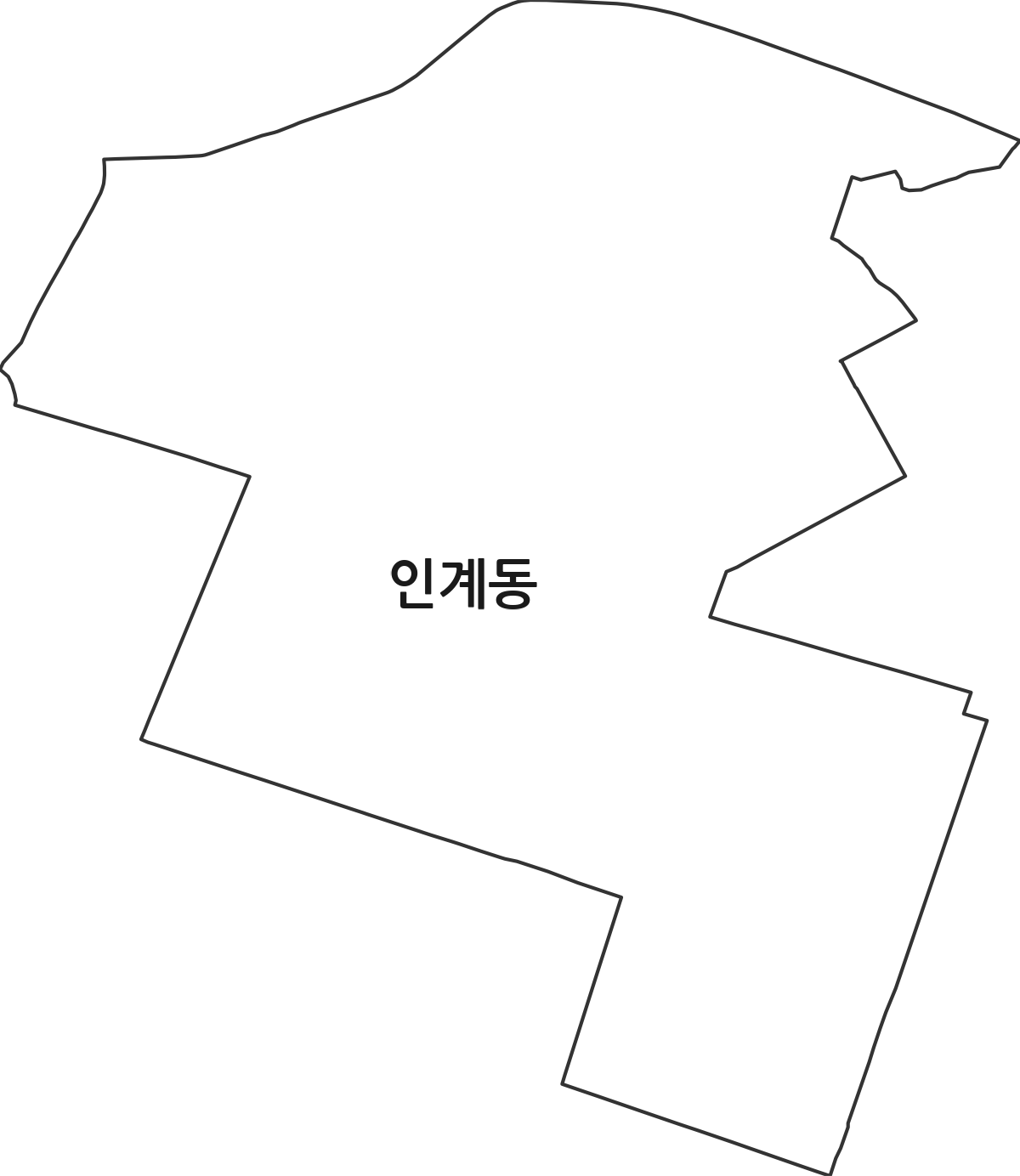 경기도 수원시 팔달구 인계동 행정동 행정구역 경계 지도