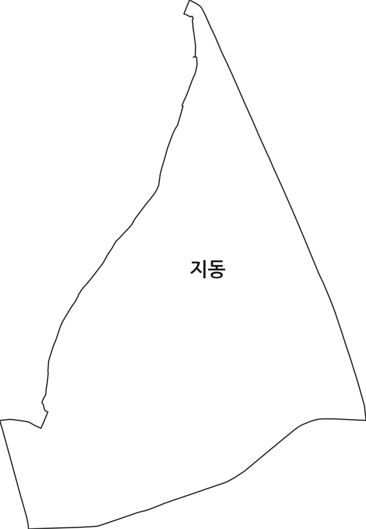 경기도 수원시 팔달구 지동 행정동 행정구역 경계 지도