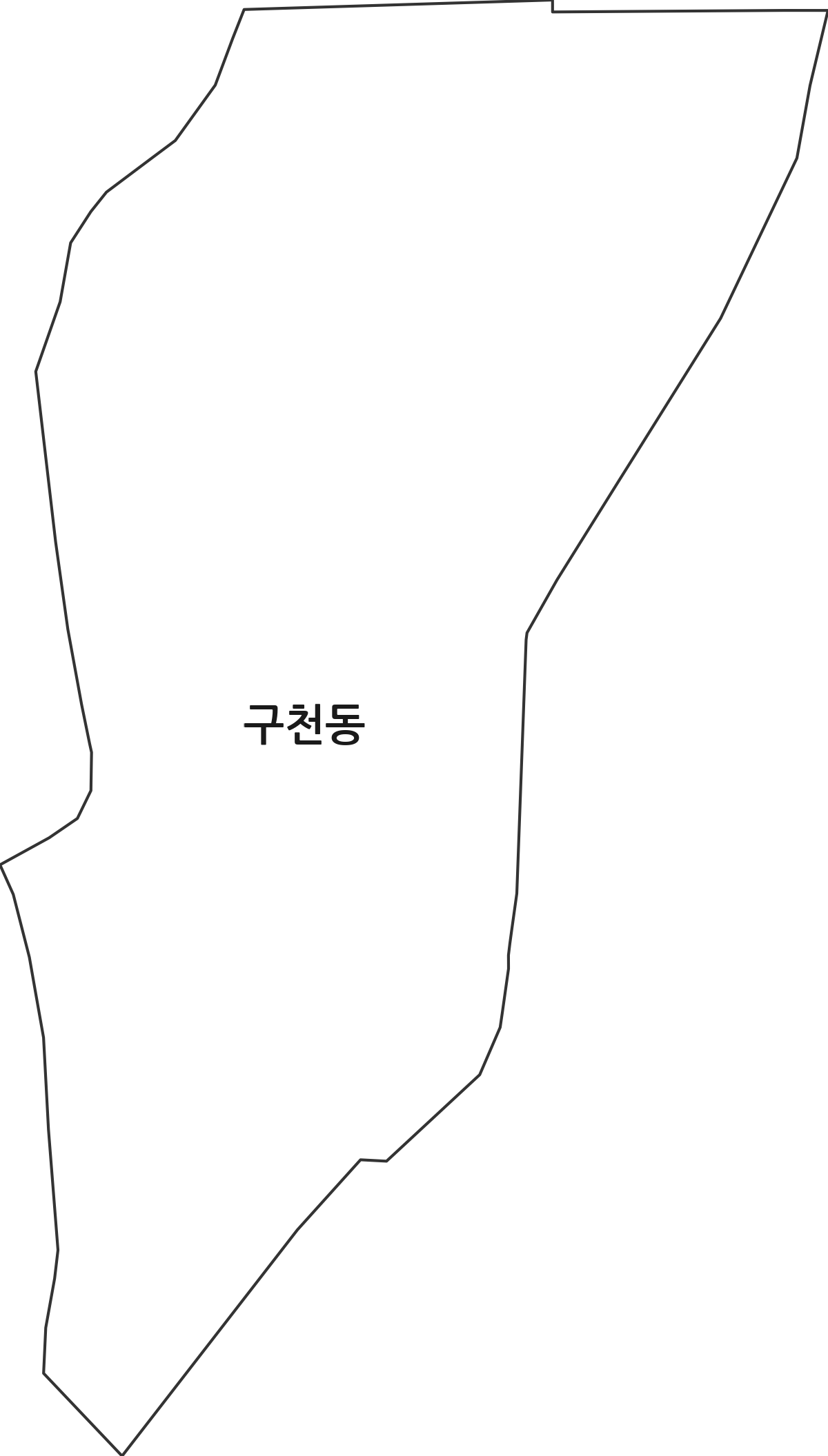 경기도 수원시 팔달구 구천동 법정동 행정구역 경계 지도