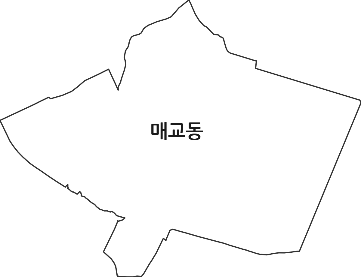 경기도 수원시 팔달구 매교동 법정동 행정구역 경계 지도