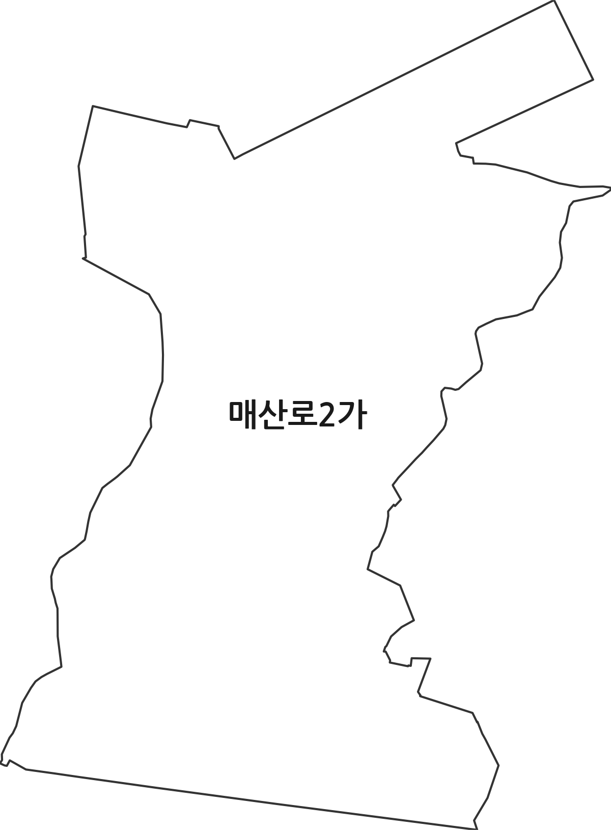 경기도 수원시 팔달구 매산로2가 법정동 행정구역 경계 지도
