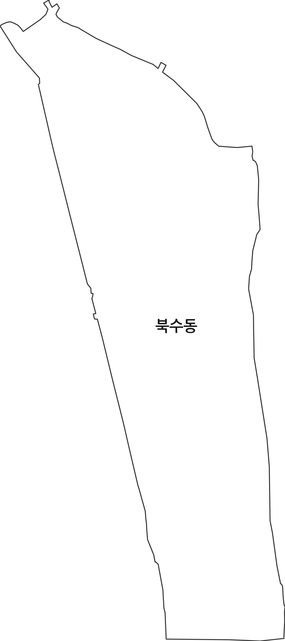 경기도 수원시 팔달구 북수동 법정동 행정구역 경계 지도