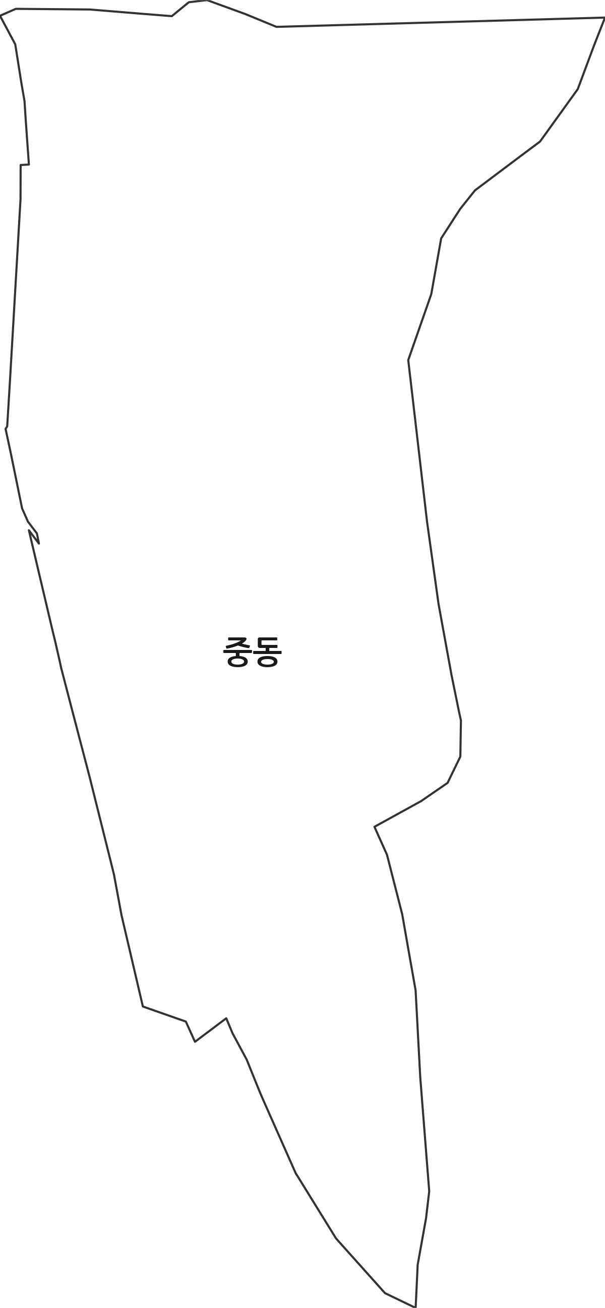 경기도 수원시 팔달구 중동 법정동 행정구역 경계 지도