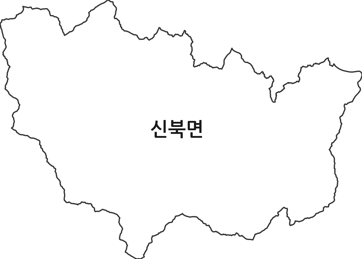 경기도 포천시 신북면 행정동 행정구역 경계 지도
