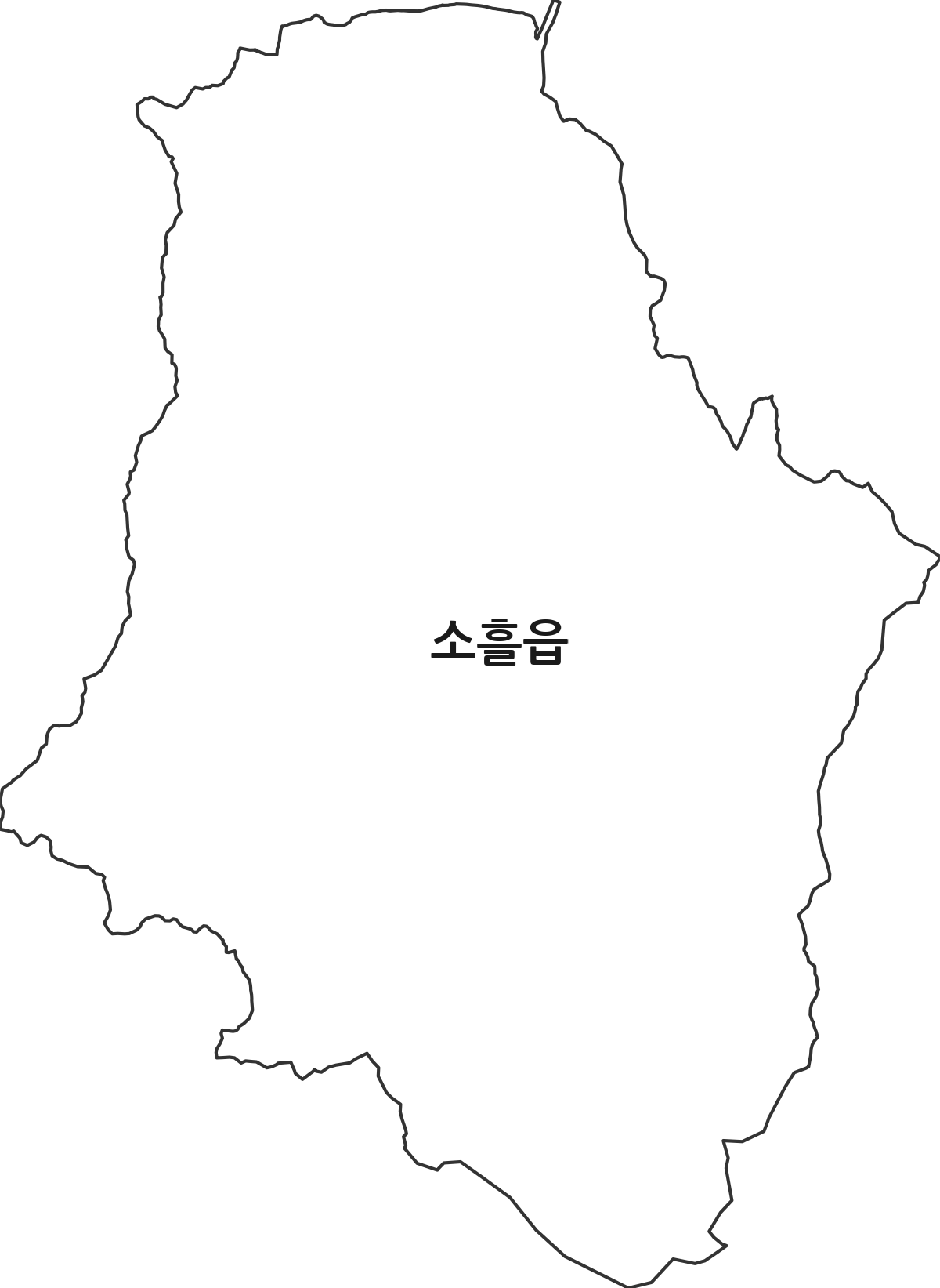 경기도 포천시 소흘읍 법정동 행정구역 경계 지도