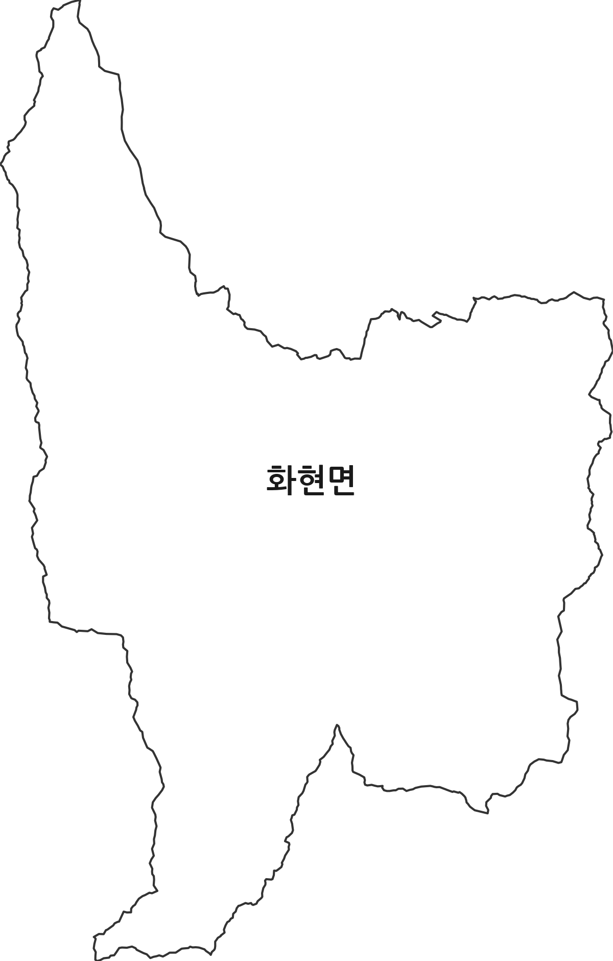 경기도 포천시 화현면 법정동 행정구역 경계 지도