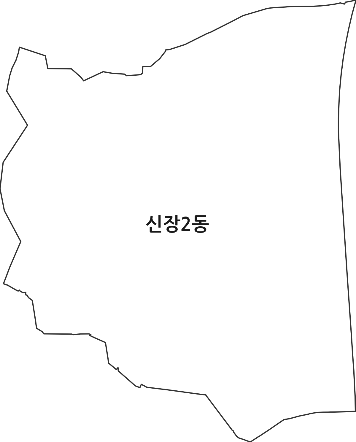 경기도 평택시 신장2동 행정동 행정구역 경계 지도