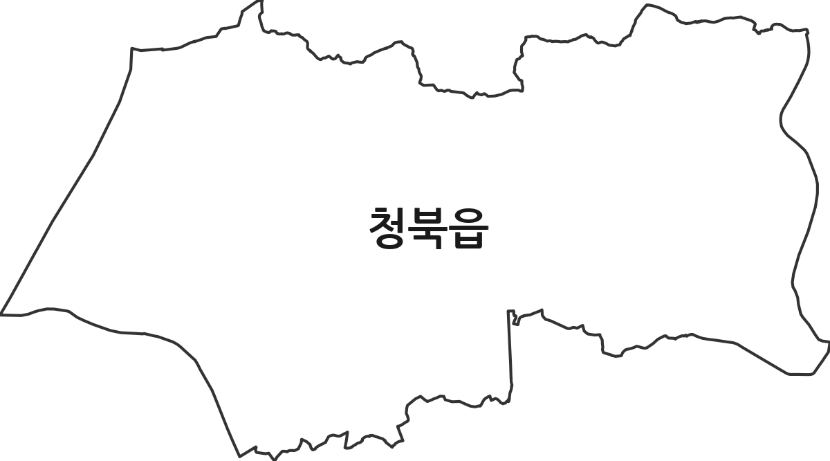 경기도 평택시 청북읍 행정동 행정구역 경계 지도