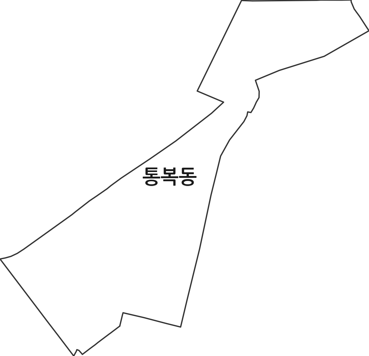경기도 평택시 통복동 행정동 행정구역 경계 지도