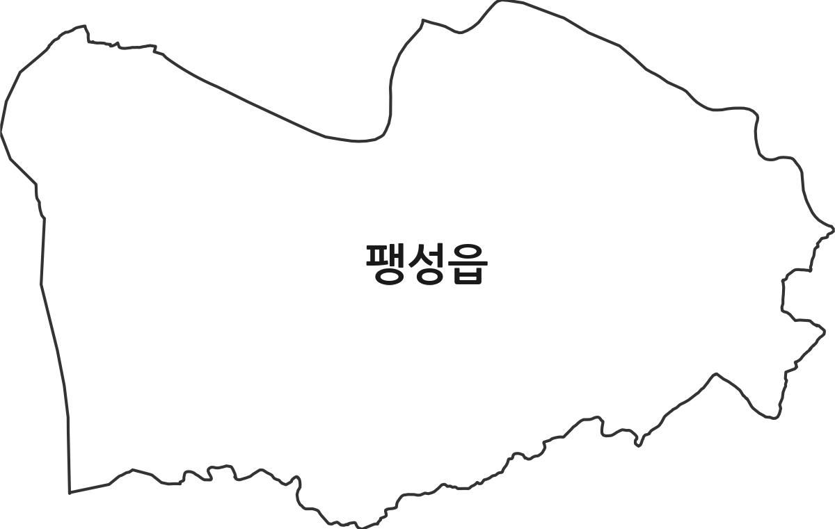 경기도 평택시 팽성읍 행정동 행정구역 경계 지도