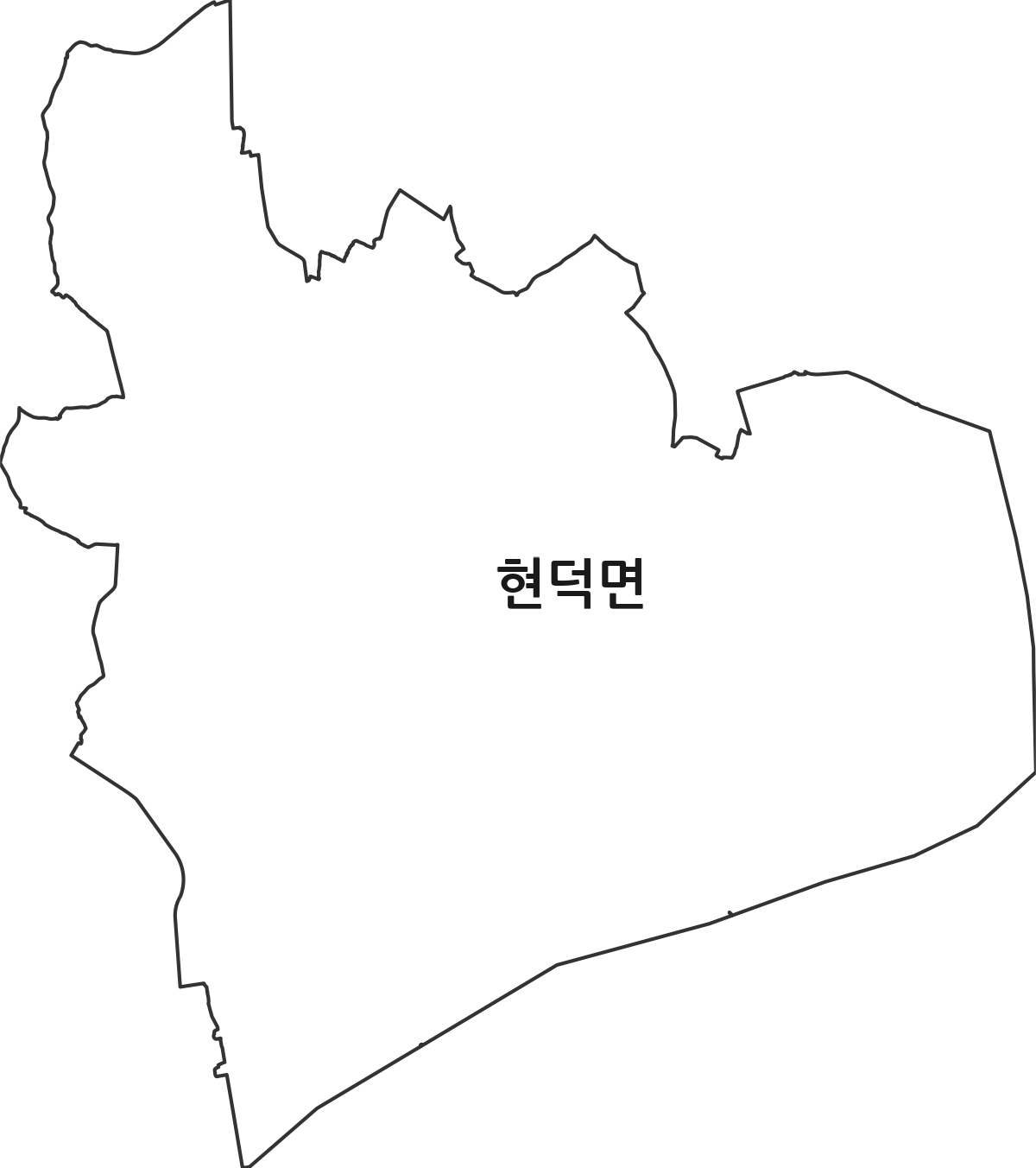 경기도 평택시 현덕면 행정동 행정구역 경계 지도