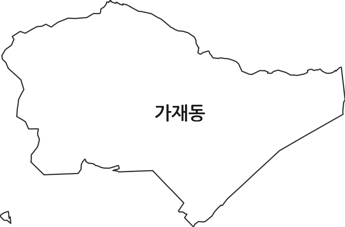 경기도 평택시 가재동 법정동 행정구역 경계 지도