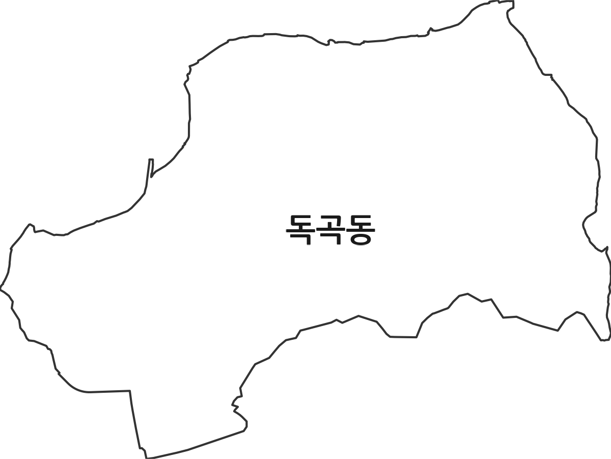 경기도 평택시 독곡동 법정동 행정구역 경계 지도