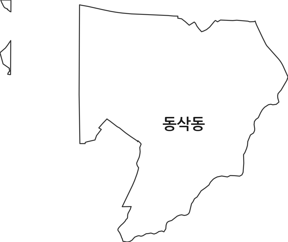 경기도 평택시 동삭동 법정동 행정구역 경계 지도