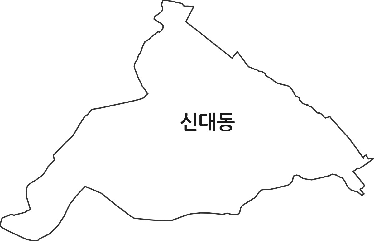 경기도 평택시 신대동 법정동 행정구역 경계 지도
