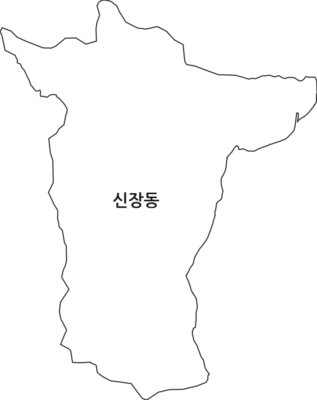 경기도 평택시 신장동 법정동 행정구역 경계 지도