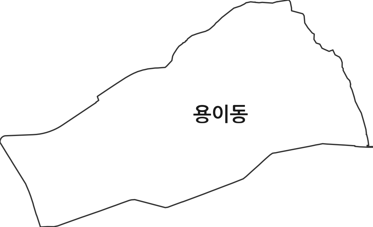 경기도 평택시 용이동 법정동 행정구역 경계 지도