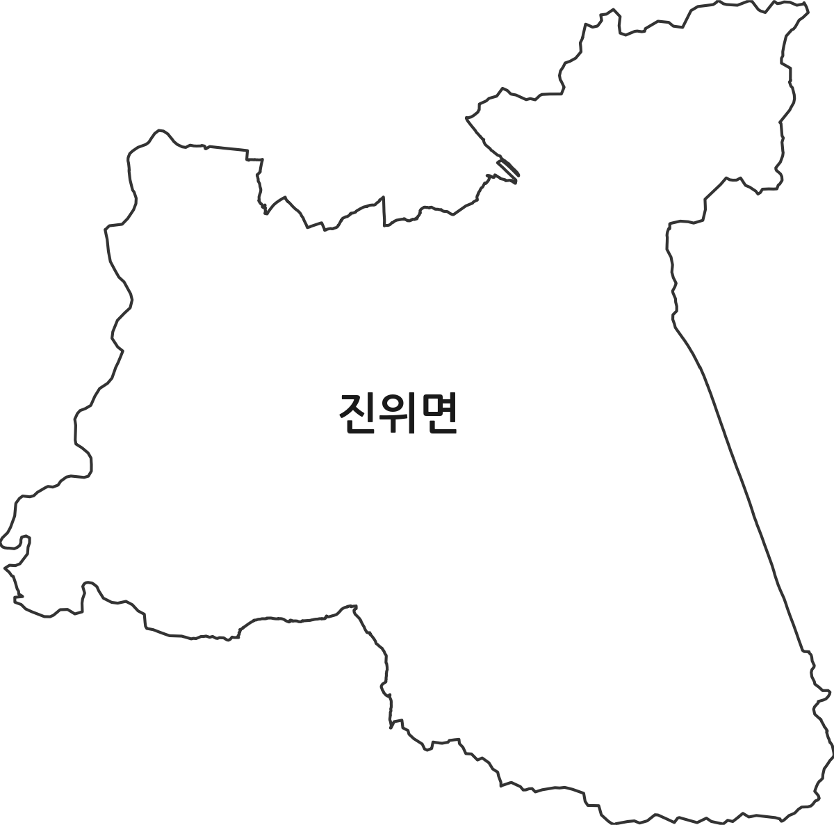경기도 평택시 진위면 법정동 행정구역 경계 지도