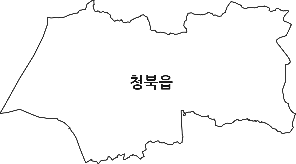 경기도 평택시 청북읍 법정동 행정구역 경계 지도