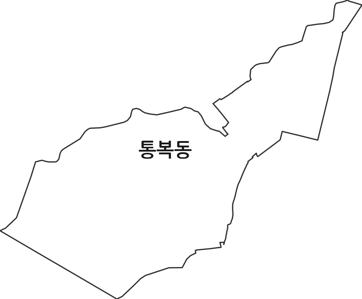 경기도 평택시 통복동 법정동 행정구역 경계 지도