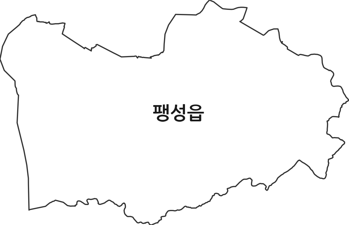 경기도 평택시 팽성읍 법정동 행정구역 경계 지도