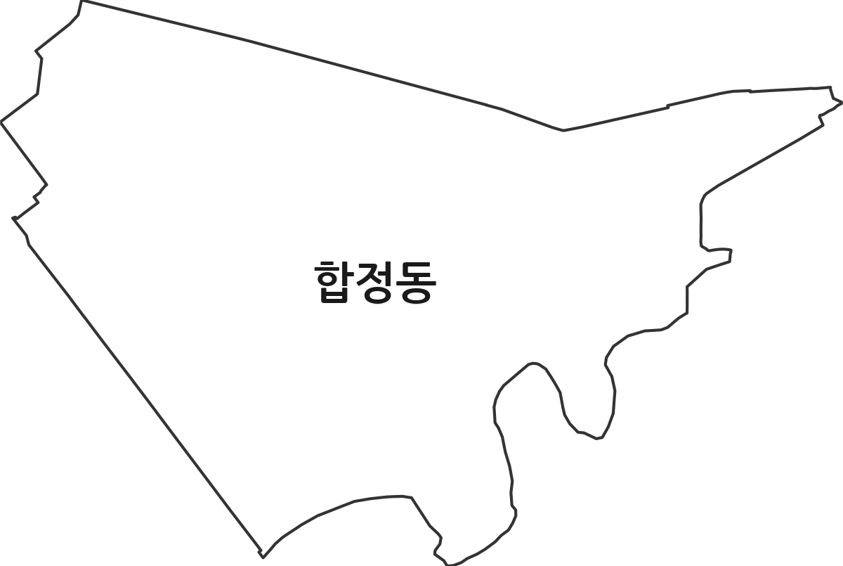 경기도 평택시 합정동 법정동 행정구역 경계 지도