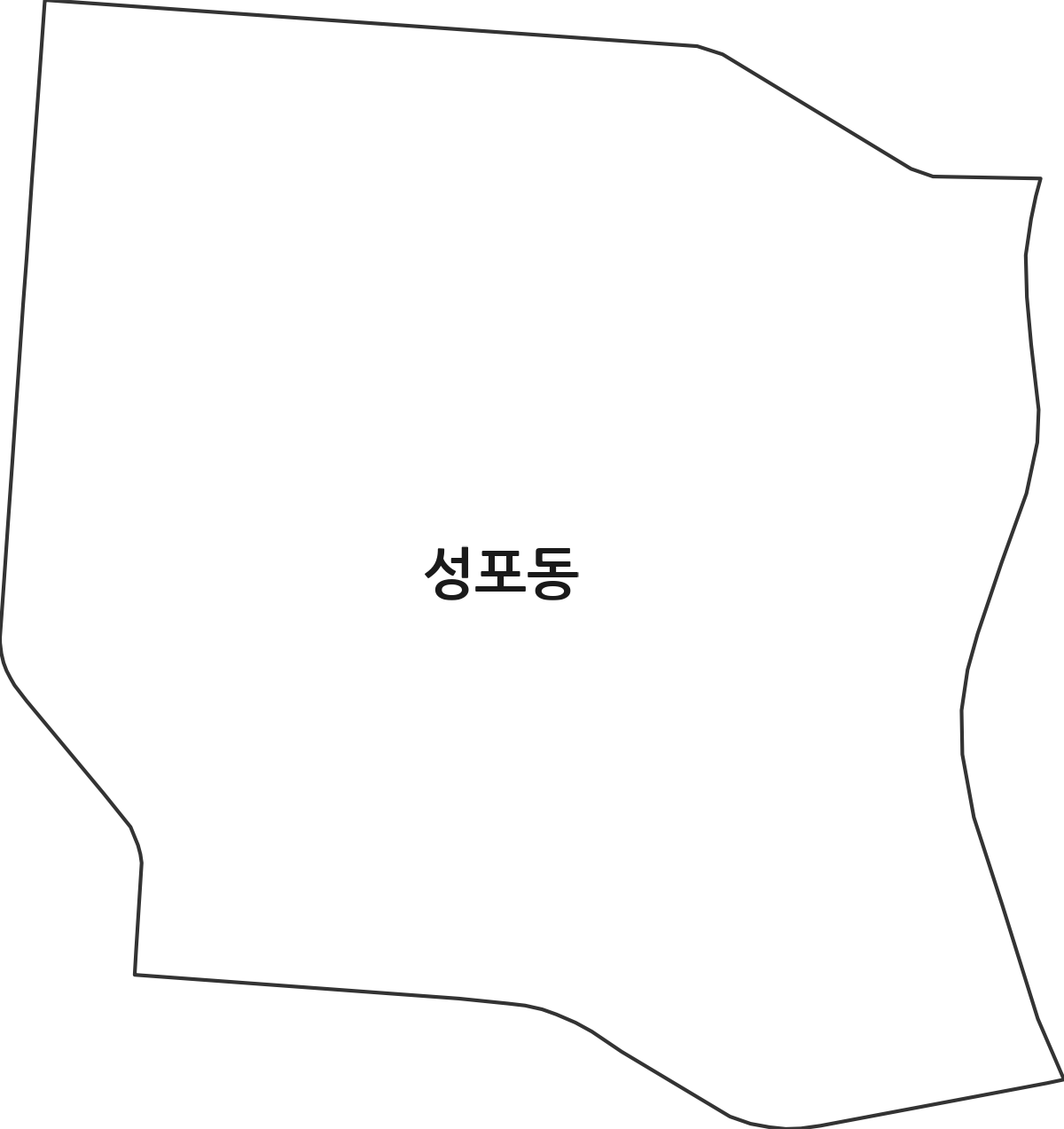 경기도 안산시 상록구 성포동 행정동 행정구역 경계 지도