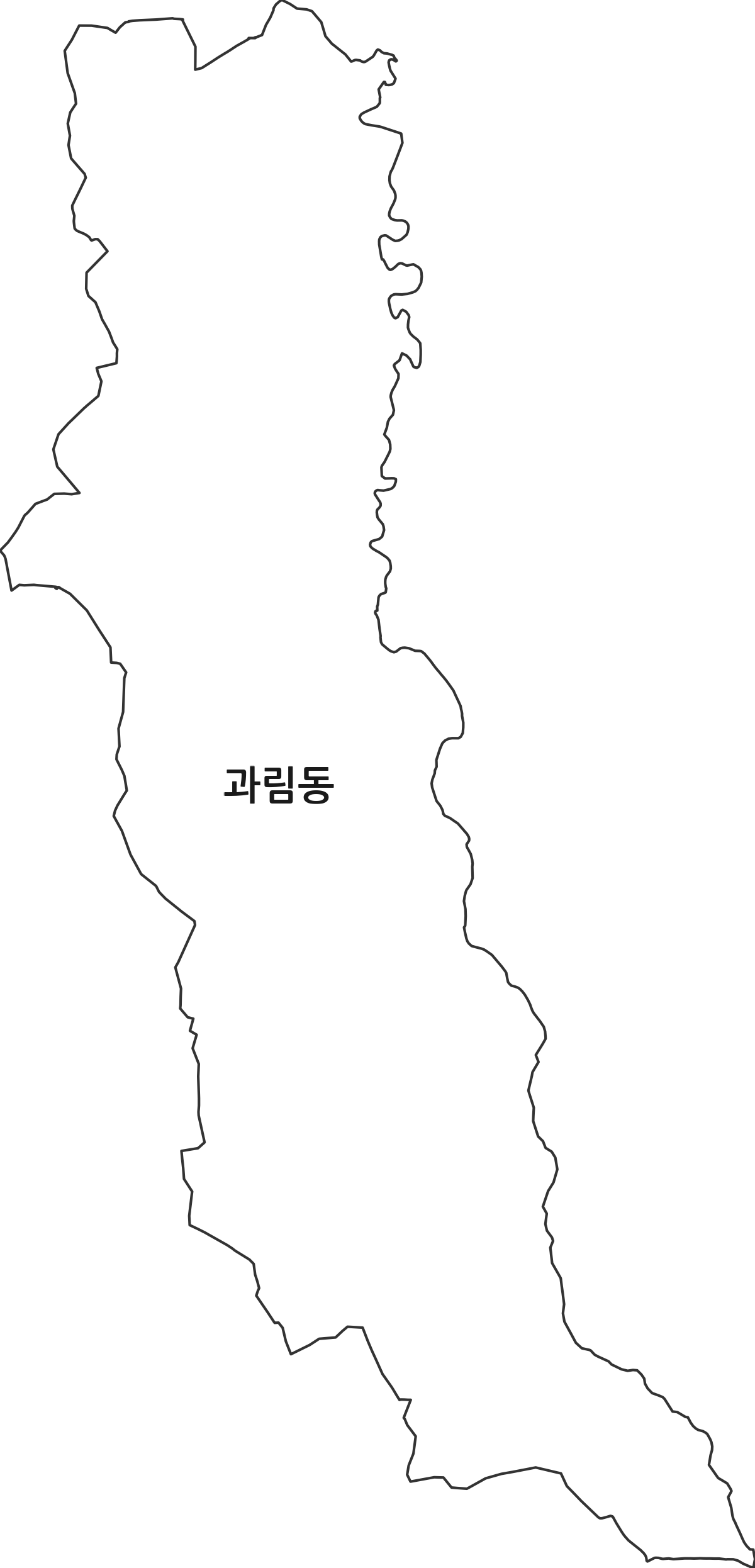 경기도 시흥시 과림동 행정동 행정구역 경계 지도