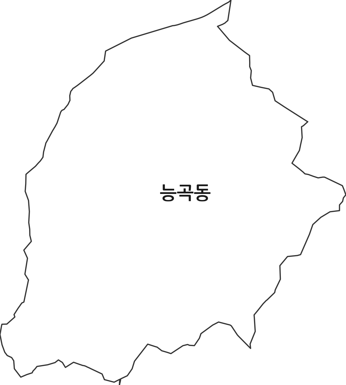 경기도 시흥시 능곡동 행정동 행정구역 경계 지도
