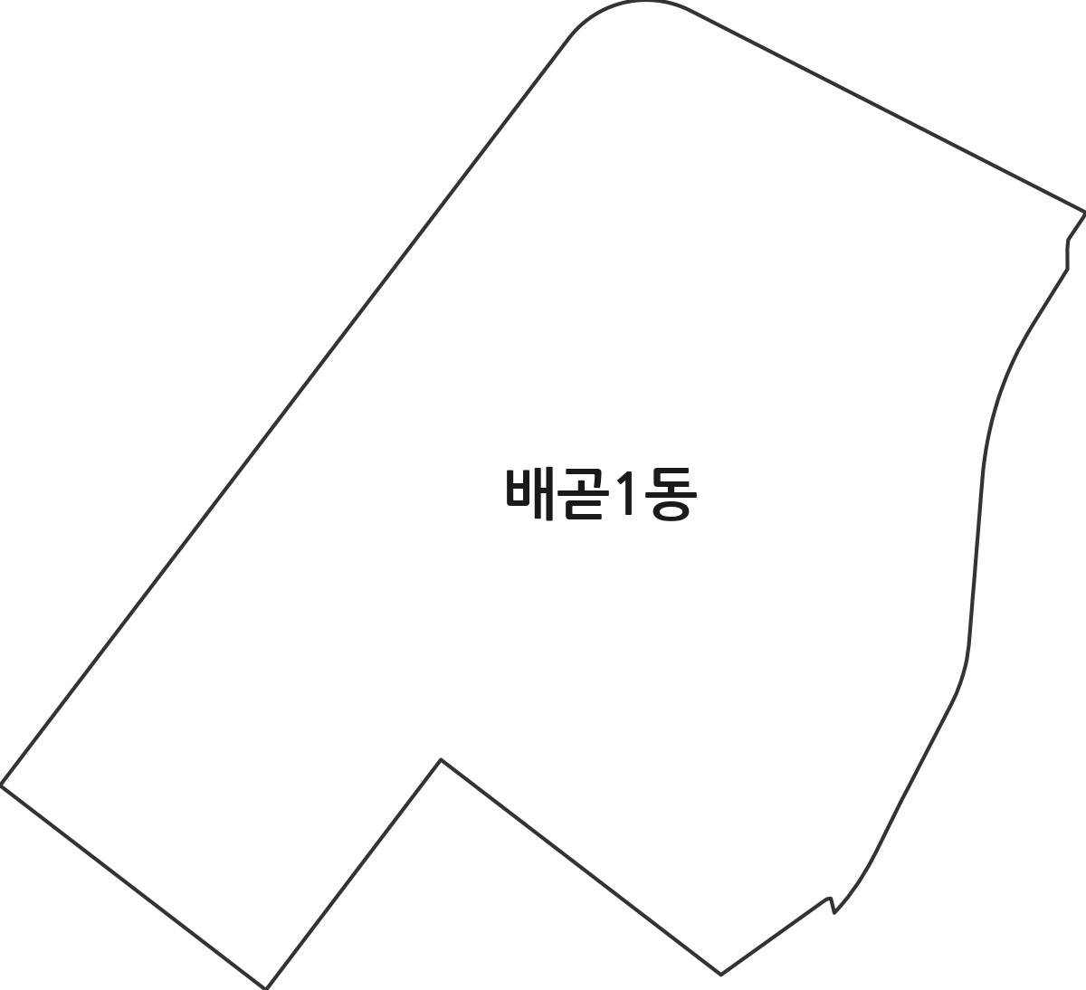 경기도 시흥시 배곧1동 행정동 행정구역 경계 지도
