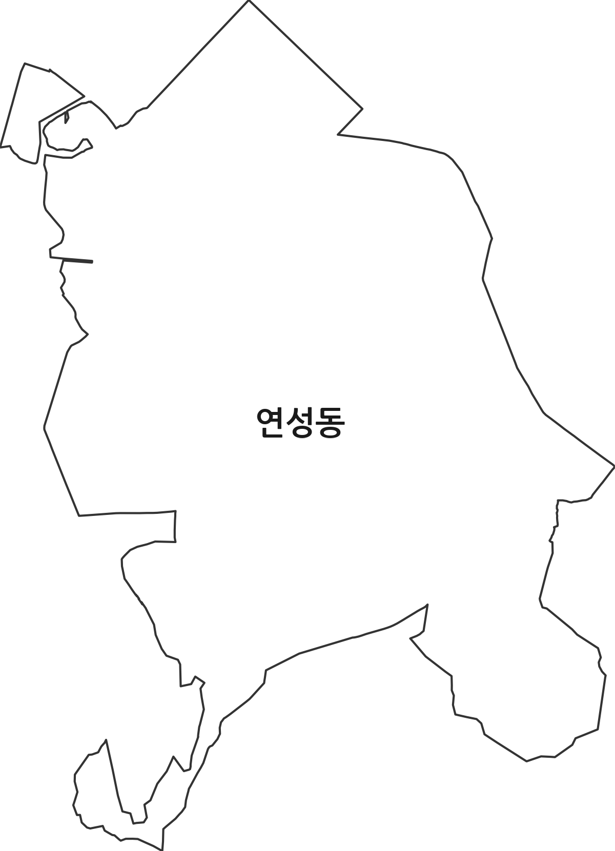 경기도 시흥시 연성동 행정동 행정구역 경계 지도