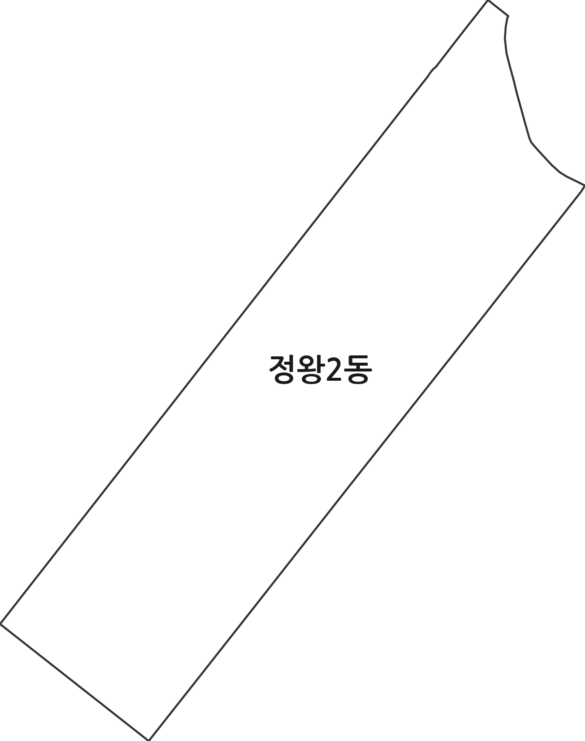 경기도 시흥시 정왕2동 행정동 행정구역 경계 지도