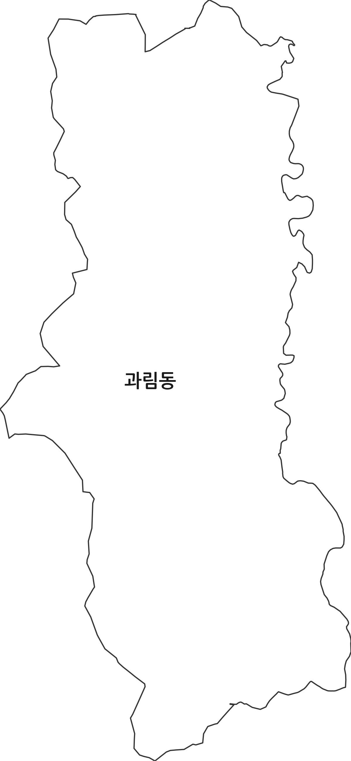 경기도 시흥시 과림동 법정동 행정구역 경계 지도