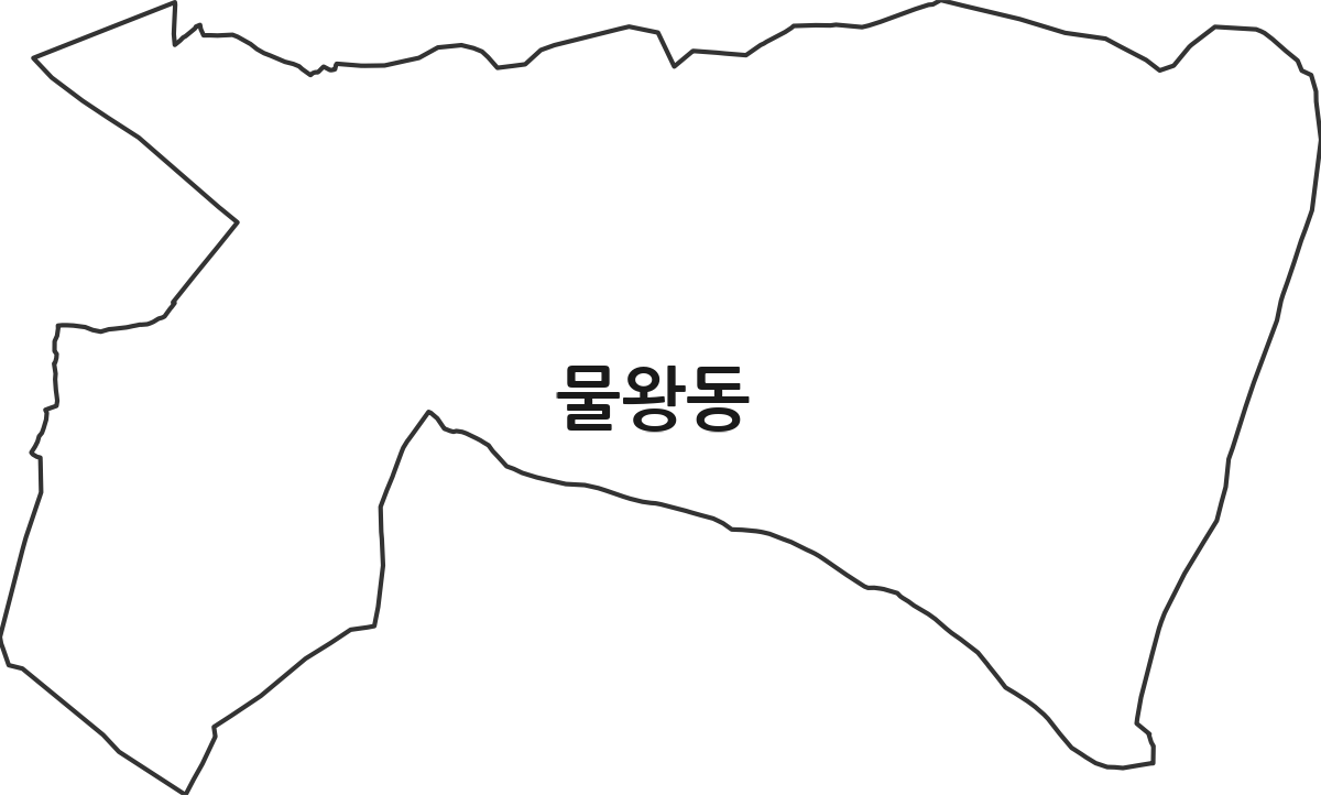 경기도 시흥시 물왕동 법정동 행정구역 경계 지도