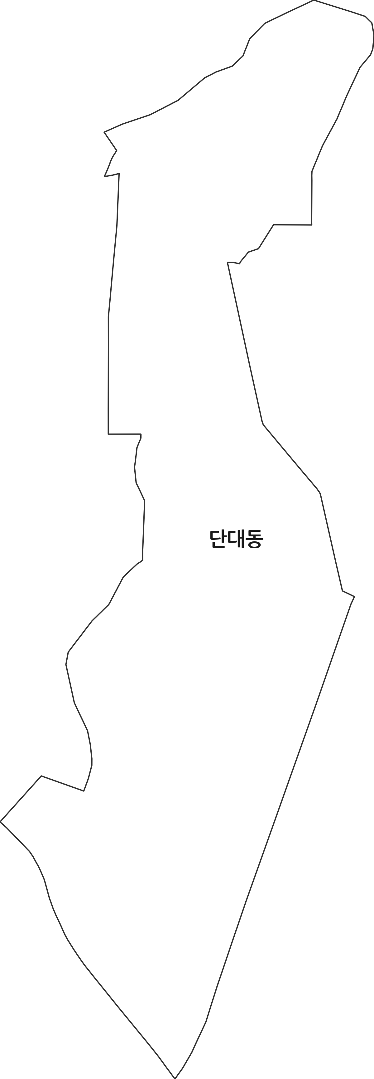 경기도 성남시 수정구 단대동 행정동 행정구역 경계 지도