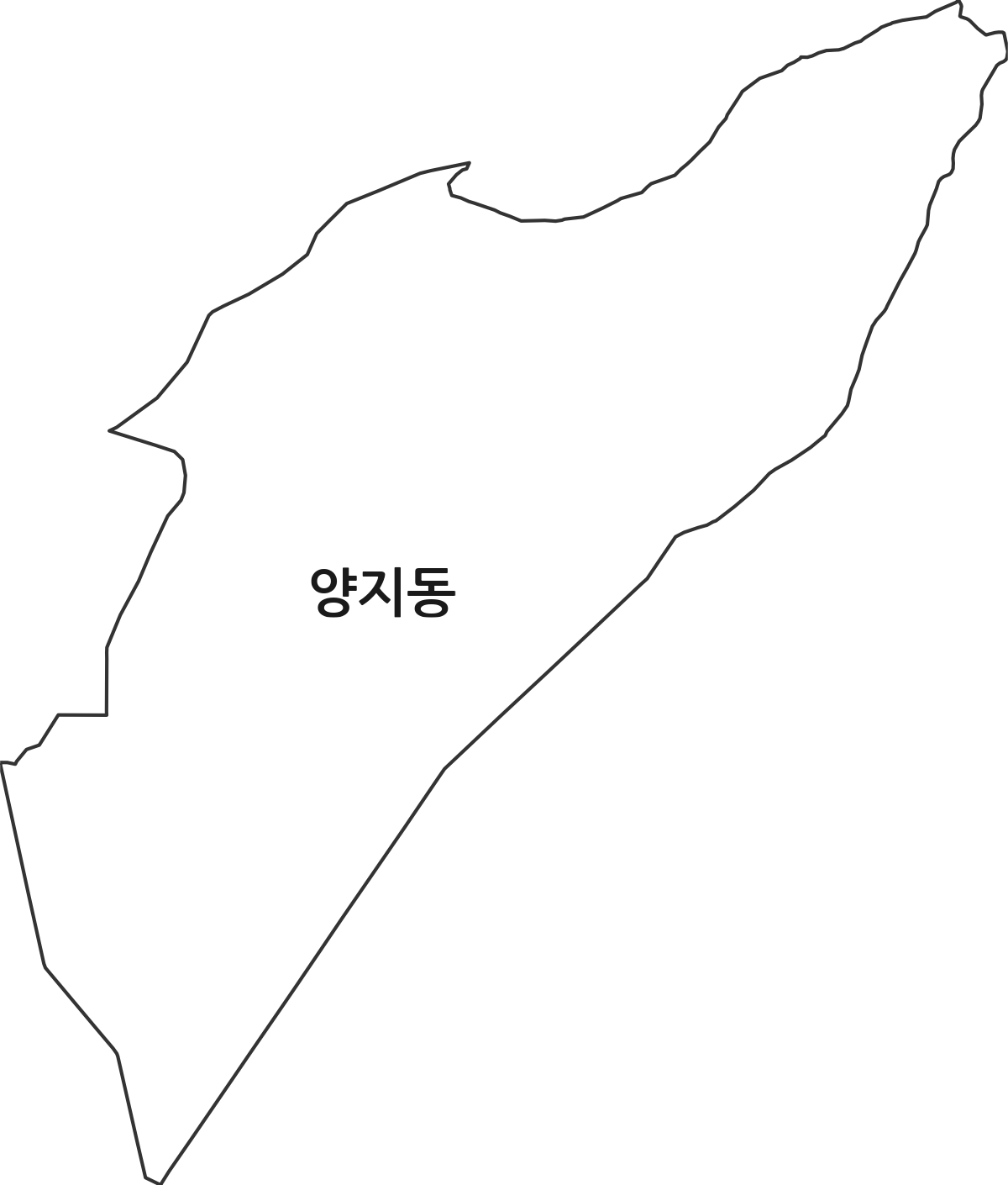 경기도 성남시 수정구 양지동 행정동 행정구역 경계 지도