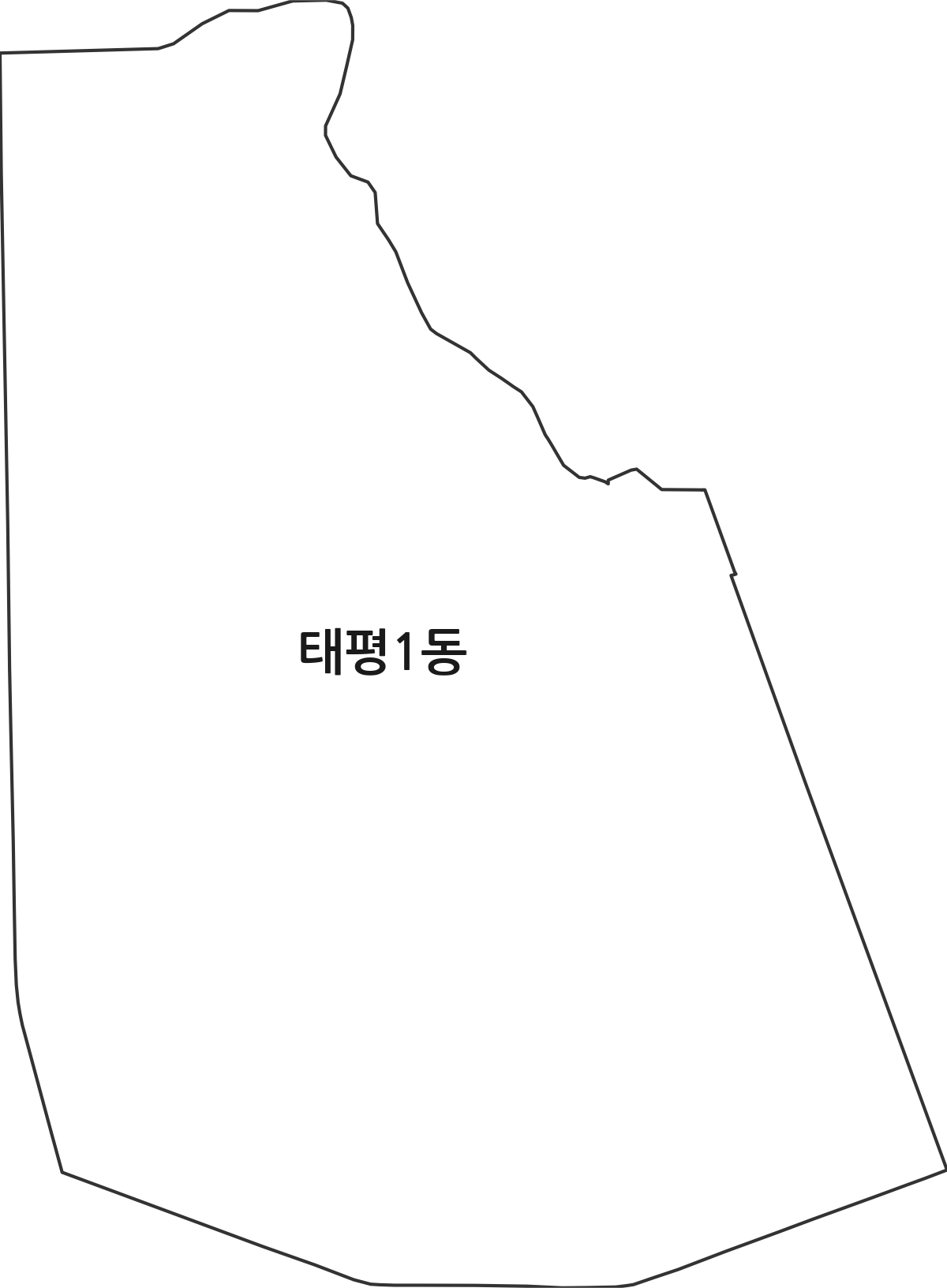 경기도 성남시 수정구 태평1동 행정동 행정구역 경계 지도