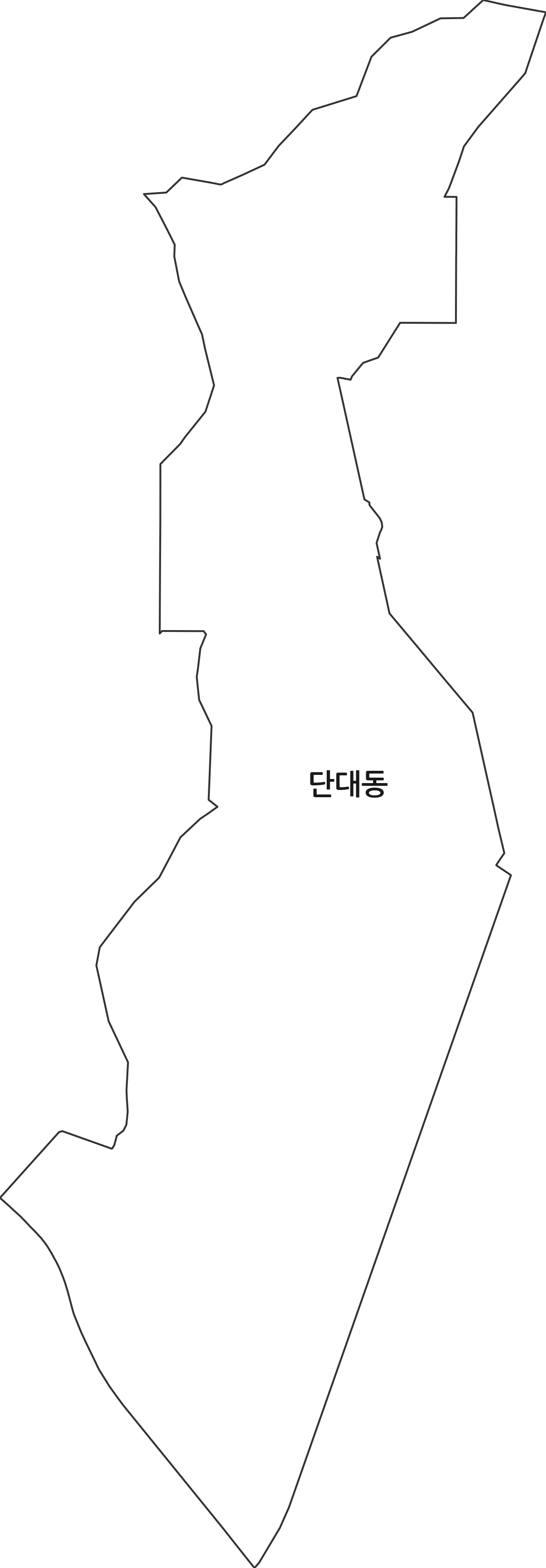 경기도 성남시 수정구 단대동 법정동 행정구역 경계 지도