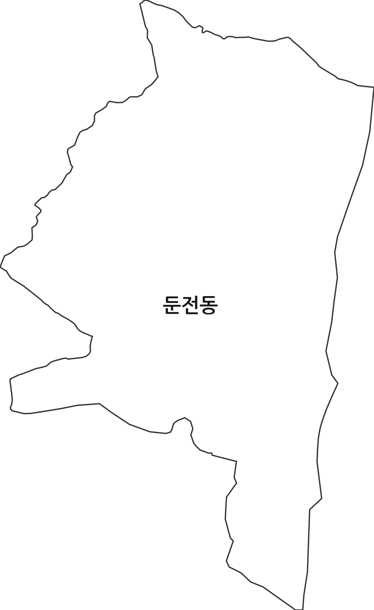 경기도 성남시 수정구 둔전동 법정동 행정구역 경계 지도