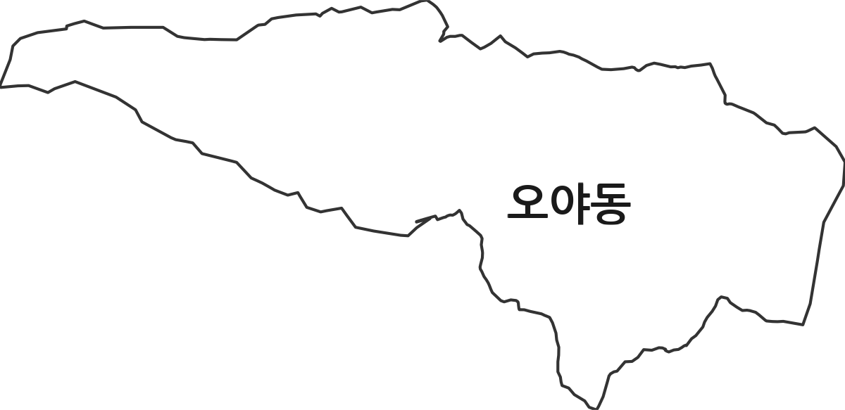 경기도 성남시 수정구 오야동 법정동 행정구역 경계 지도