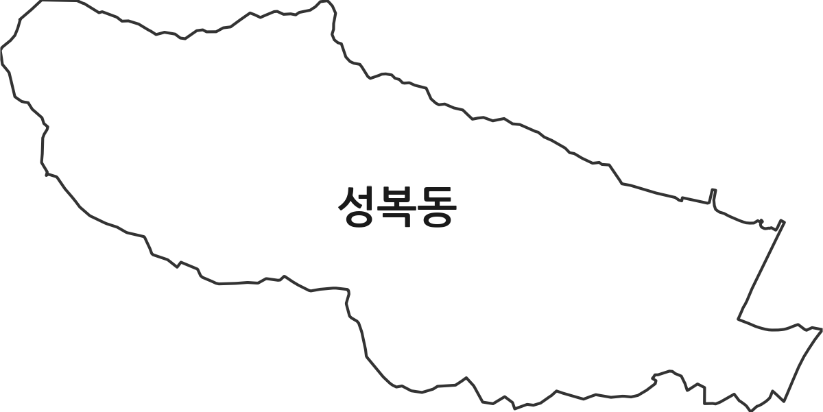 경기도 용인시 수지구 성복동 행정동 행정구역 경계 지도