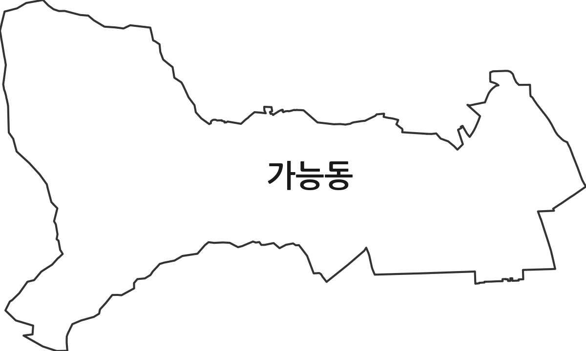 경기도 의정부시 가능동 행정동 행정구역 경계 지도
