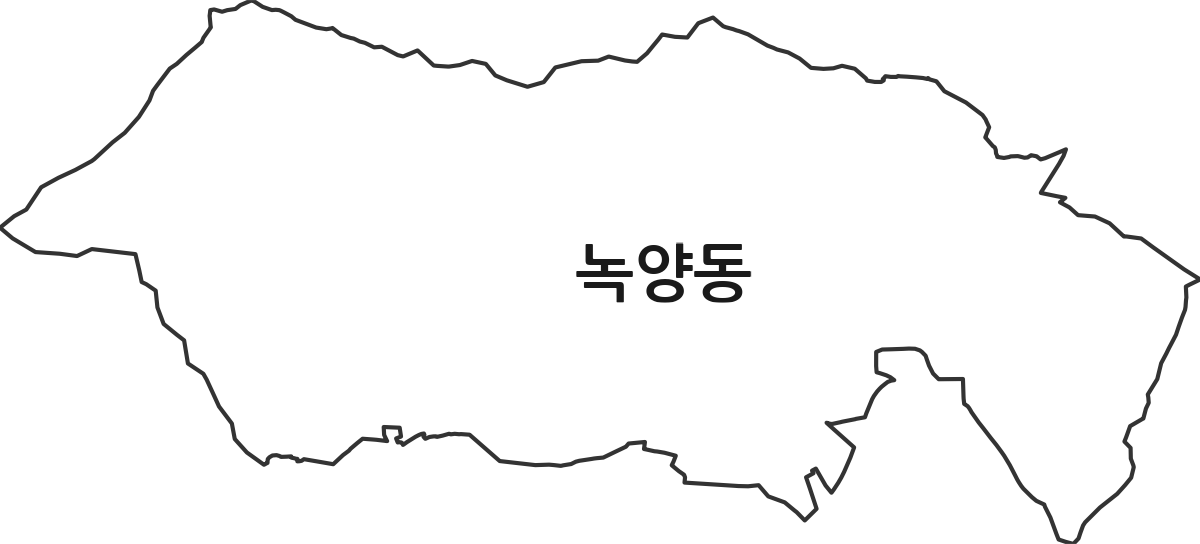 경기도 의정부시 녹양동 행정동 행정구역 경계 지도