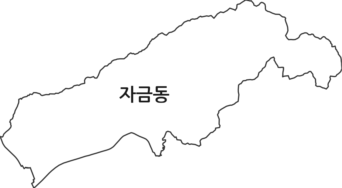 경기도 의정부시 자금동 행정동 행정구역 경계 지도