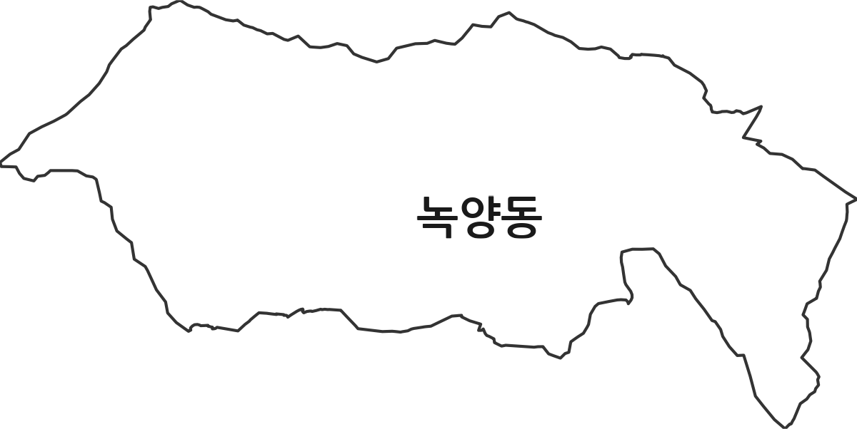 경기도 의정부시 녹양동 법정동 행정구역 경계 지도