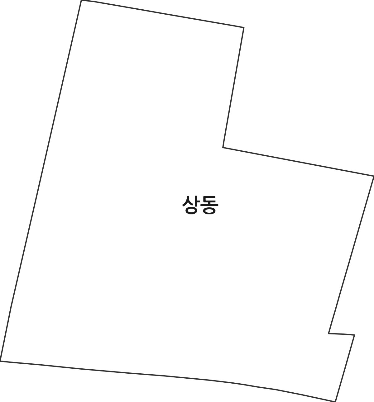 경기도 부천시 원미구 상동 행정동 행정구역 경계 지도