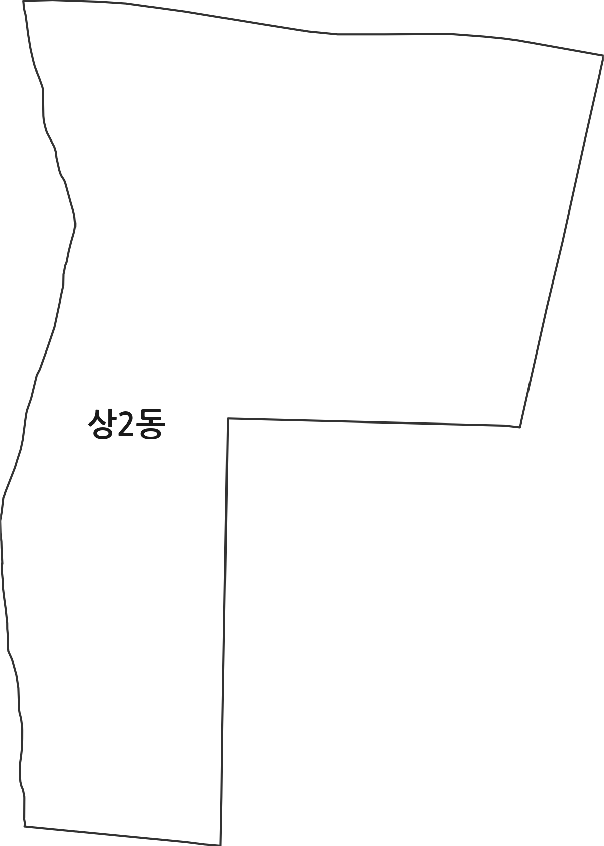 경기도 부천시 원미구 상2동 행정동 행정구역 경계 지도
