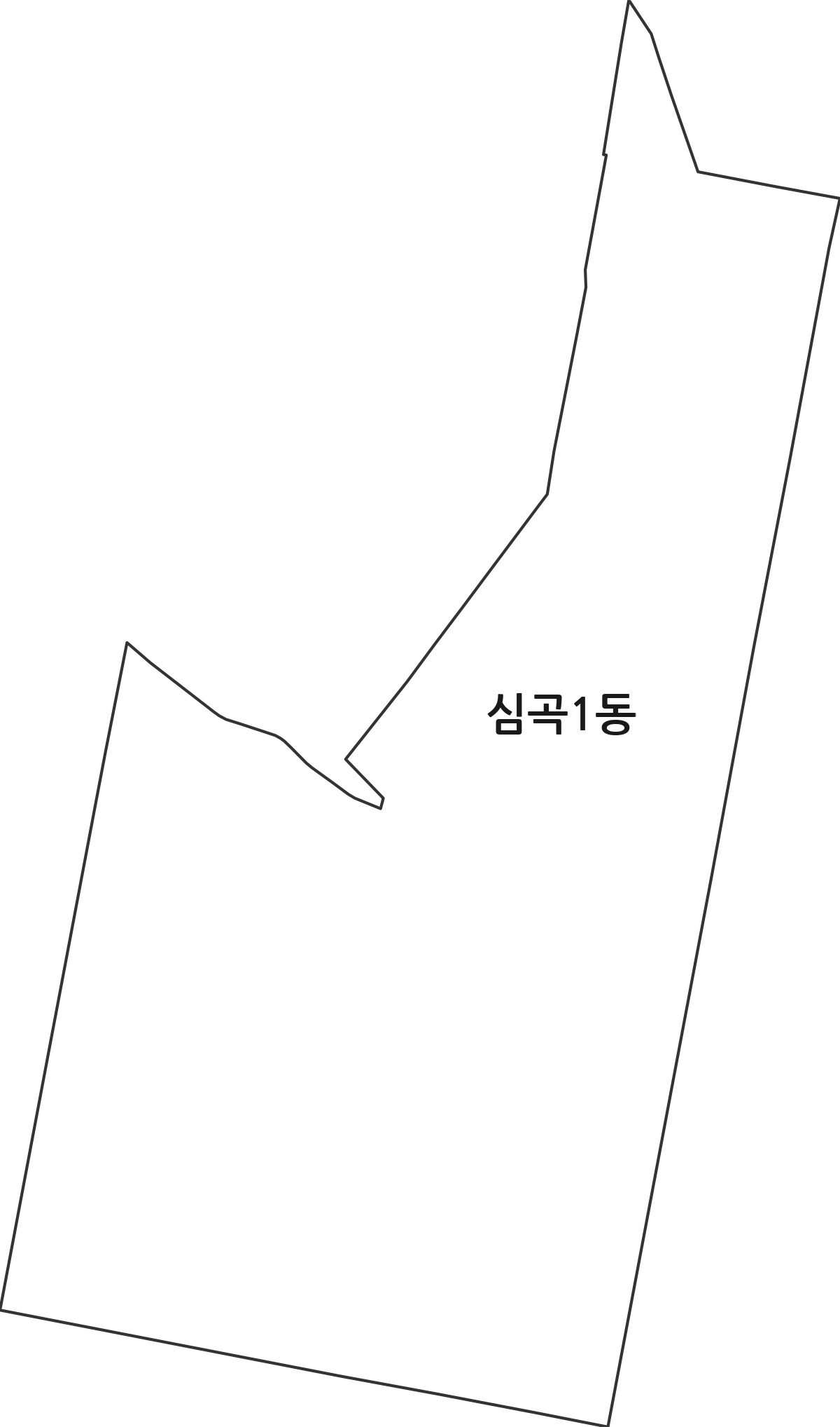 경기도 부천시 원미구 심곡1동 행정동 행정구역 경계 지도