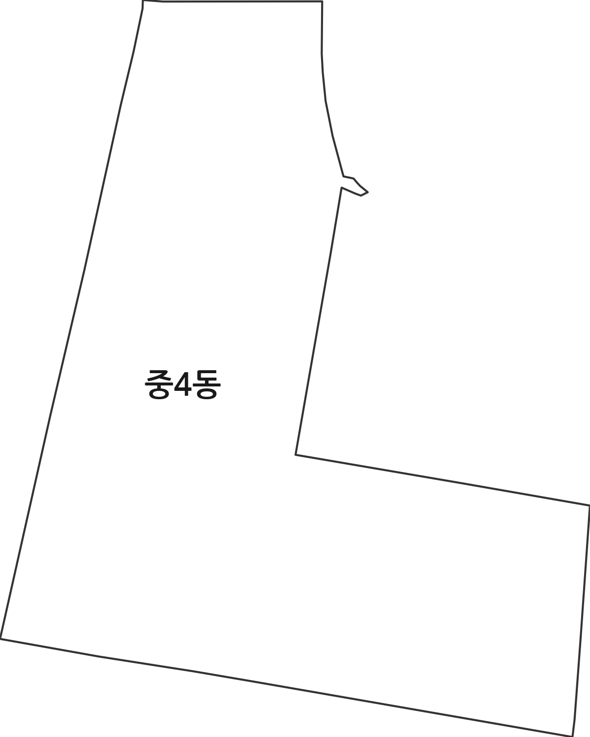 경기도 부천시 원미구 중4동 행정동 행정구역 경계 지도